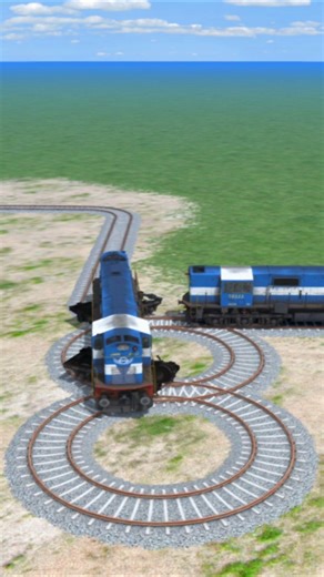 Bumpy Unique Tracks VS Train 😲🔥 | Train Simulator Indian Train #Shorts