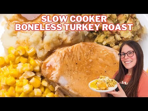 Slow Cooker Boneless Turkey Breast using Butterball Roast from ALDI!