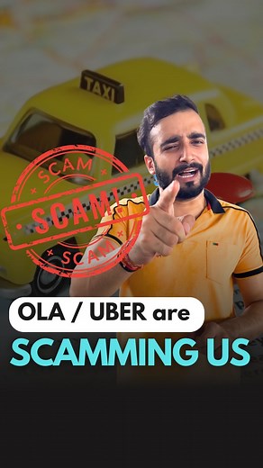 3.3M views · 9.9K reactions | OLA/UBER are Scamming us勞 Unbelievable price hikes by OLA/UBER are outrageous, they’re charging more without any additional services or special requests. Don’t worry, I’ve got you covered with the steps to tackle this situation and find the best solution!   Follow @bhanu_pathak for more✅ #cab #scam #financialscam #ola #uber #bhanupathak #financetips #vlog #financeblogger #financevlogs | Bhanu Pathak Finance | Facebook