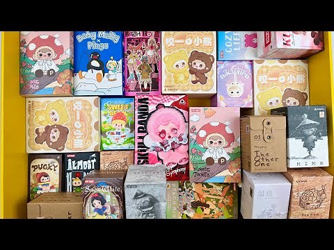 51 minutes of ASMR for Sleep PopMart mystery surprise blind box Unboxing Satisfying Sounds NoTalking