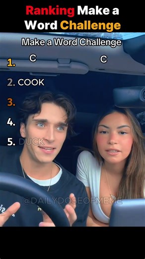 Ranking The Best Make a Word Challenge #shorts #challenge #wordgame