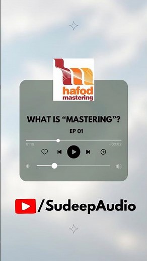 What is audio mastering? | Tutorial 1 || Hafod Mastering | @SudeepAudio