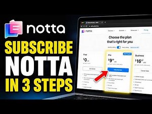 How to subscribe to Notta for AI transcription and automations - Easy Tutorial