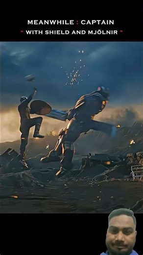Captain vs thanos #marvel #captainamerica #thor #avengers #mcu #thanos #spiderman #ironman #hulk