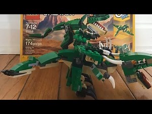 Lego 3 in 1 set 31058 alternative build dragon ideas and instructions, watchable speed