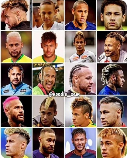 Neymar haircut over the years 💇‍♂️🤩 #football #soccer #footballmeme #neymar