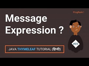 Message Variable Expression - Spring Boot Thymeleaf Tutorial in Hindi || #05