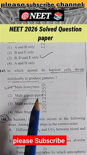 NEET 2026 Solved Question paper #neet2026paperanalysis #neet2026solvedpaper #neet #viral