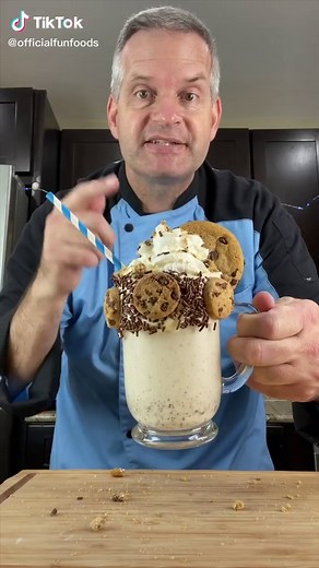 Cookie Dough Milkshake #milkshake #favoriterecipe #cookiedough #funfoods #tinyspoon #recipe #dessert