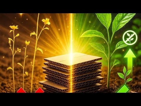 "Cardboard Sheet Mulching Trick: Stop Buying Fertilizer & Kill Weed Forever(new trick)