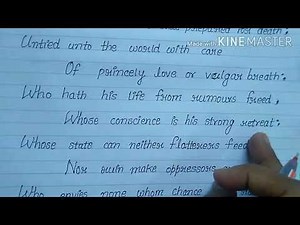 कक्षा -12 English ( poetry ) chapter -1 (character of a happy life) हिंदी अनुवाद