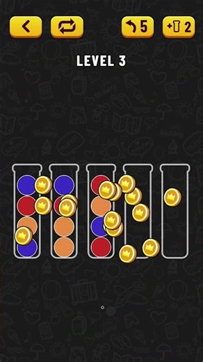 Ball Sort Puzzle Level 1 ~ 3