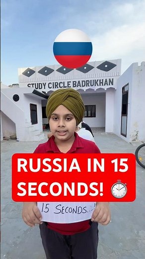 Russia in 15 Seconds! 🇷🇺 | World’s Largest Country #Shorts #russia