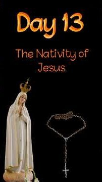 Day 13 🙏 The Nativity of Jesus | Third Joyful Mystery of the Rosary 🌹 #Shorts