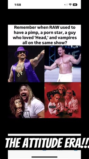 Was the WWE/ WWF attitude era the best era?? #wwe #wwf #wrestling #attitude #era #shortvideo