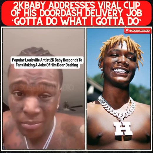 SSZRADIO ©️ on Instagram: "2KBaby responds after viral video of him delivering for DoorDash 😮‍💨 Thoughts 🤔⬇️ #2kbaby #doordash #fyppp"