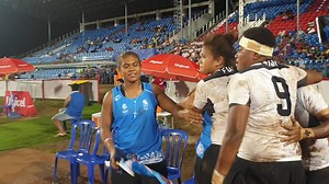 14K views · 580 reactions | History created as the Fiji Women's Rugby League team won a gold medal at the Pacific Games which is their first international outing. | FBC Sports | Facebook