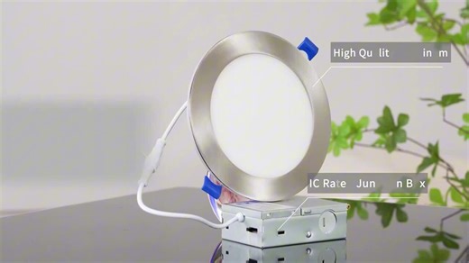 TJOY 12-Pack 6 in. 5CCT LED Recessed Ceiling Light with Night Light, 2700K~5000K Selectable Ultra-Thin Lighting, Dimmable ETL JAP6BB2