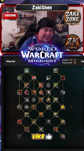 My World PvP Talents in Midnight Season 1 #warcraft #midnight #warrior #gamingshorts