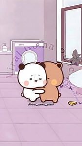 3.1M views · 78K reactions | Bubu Playing with Dudu's  藍 Tag your partner 來 . Follow Viral Goma Peach Do not repost without my permission . . . #viralgomapeach #viral #instagram #instagood #follow #bubududu #whimsytoons5 #viral #love #likes #instadaily #loyal #caring #cutecouple #kiss #hug #cartoon #rabbits #loveu #loveyoubaby #boyfriend #usa #missouri #explore | Viral Goma Peach | Facebook