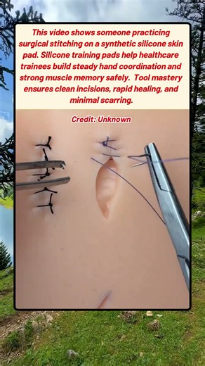 How Medical Students Practice Essential Wound Closing Skills Correctly