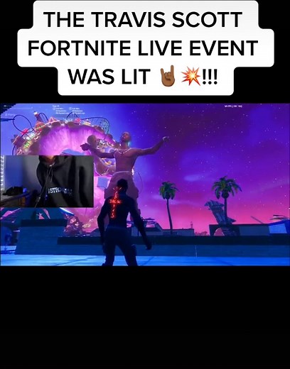 TRAVIS SCOTT FORTNITE LIVE CONCERT! WATCH FULL VIDEO ON MY YOUTUBE! #travisscott #fortnite