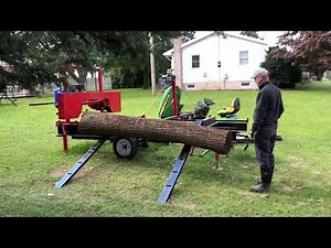 DIY Sawmill log winch / Ramps