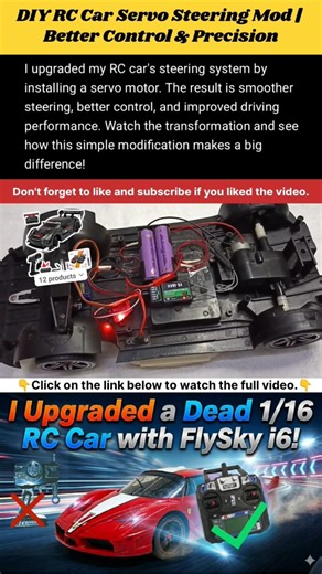 DIY RC Car Servo Steering Mod | Better Control & Precision #rc #diy #radiocontrol