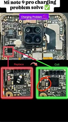 Mi note 9 pro charging🚫problem solve replies coil #smartphone #yutubeshorts #viral