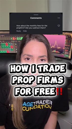 🚨I was asked if I subtract prop firm expenses when determining year end profitability… As an affiliate for select prop firms, I no longer have this as an expense in my trading. #fundedtrader #propfirmtrader