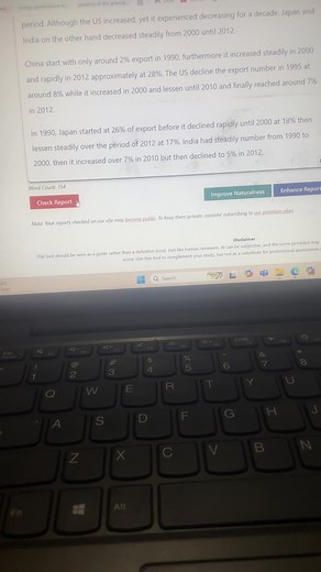 IELTS Writing Task 1 Mockup Experience