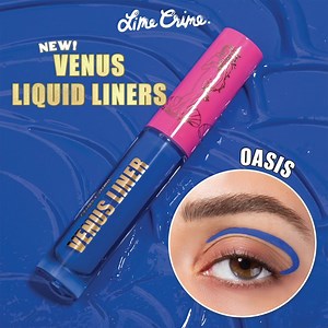 Create an eye scene with NEW Venus Liquid Liners. Available in 11 shades and an ultra-precise brush for epic graphic liner art! | Lime Crime