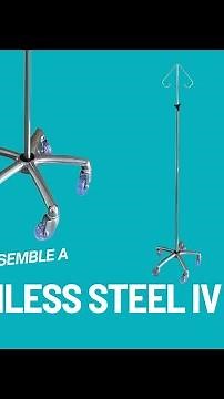 How to Assemble a Stainless Steel IV Pole 🩺🐾