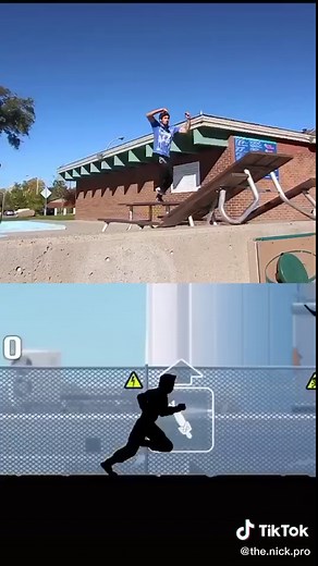 Vector in real life! #videogames #parkour #stunts #nickpro
