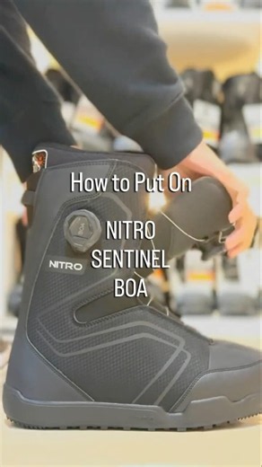 スノーボードブーツの履き方、脱ぎ方。2025-2026 NITRO SENTINEL BOA