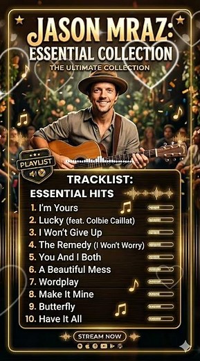 Jason Mraz Best Songs Playlist ☀️ | Chill & Happy Hits Collection #shorts #jasonmraz #playlist