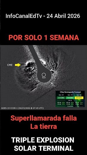 TRIPLE EXPLOSIÓN SOLAR TERMINAL 24 ABRIL 2026