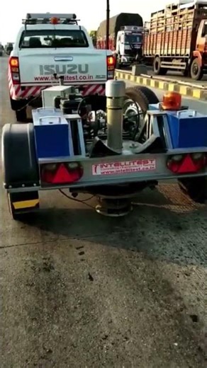 FWD / HWD (Falling/Heavy Weight Deflectometer) #civilengineering #roadtest #fwd #hwd #pavementtest