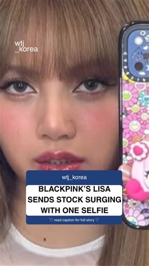 wtj_music on Instagram: "A single mirror selfie from BLACKPINK’s Lisa sent shares of Korean animation studio SAMG Entertainment soaring over 20 percent on Oct. 24. The jump followed Lisa’s post featuring a “Hachuping” phone grip — a character from Catch! Teenieping, one of SAMG’s most popular franchises. Within hours, investor interest spiked as her 100 million followers drove global buzz around the brand. SAMG’s stock hit ₩64,900 (+25.3%) at its intraday peak, closing at ₩62,300 (+20% day-on-da