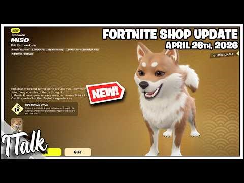 Fortnite Shop *NEW* SHIBA PET! [April 26th, 2026] (Fortnite Chapter 7)