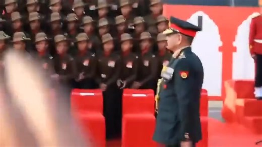 Assam Regiment Marching Contingent singing Badluram ka badan with COAS General Upendra Dwivedi. #COAS Gen Upendra Dwivedi felicitated Indian Army marching and mounted contingents, military and pipe bands for their outstanding performances at the #RepublicDay2026 Parade and Beating Retreat Ceremony. He praised their precision and professionalism. Awards: • Best Marching Contingent: Assam Regiment • Best Military Band: Guards Regimental Centre (Runners-up: Rajputana Rifles Centre) • Best Pipe Band