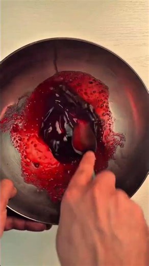 Squid Rings with Cranberry Sauce