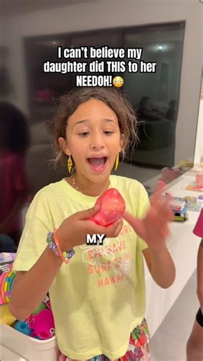 Daughter tried to cut her NEEDOH!!!😳 #dlafam #londyn #shorts
