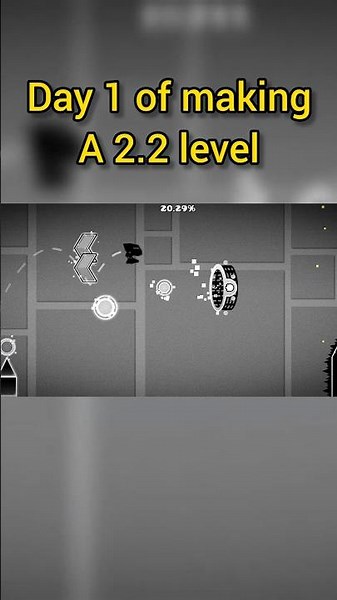 day 1 of making a 2.2 level #geometrydash #gd #gaming #games #gameplay #shortvideo #viral