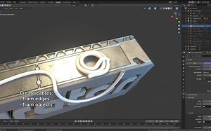 Blender插件-Cablerator电缆电线生成器