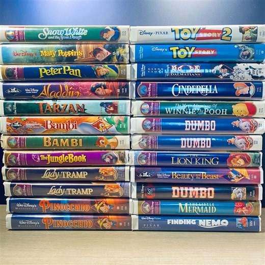 Vintage Disney VHS Animated Tape Lot, Classic 80s 90s Home VCR Movie Collection - Etsy
