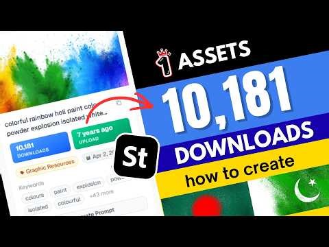 1 Asset = 10,181 Downloads (Real Proof) | How to Create High-Selling Brush Designs