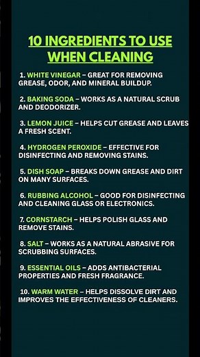 10 Cleaning Ingredients That Actually Work — The Natural Home Cleaning Guide You Need to Save Right