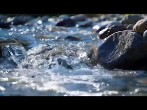 Crystal Clear River Flowing Over Rocks in Slow Motion – 4K