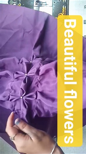 Beautiful Fabric Flower Making | Easy DIY Flower Design on Cloth 🌸
